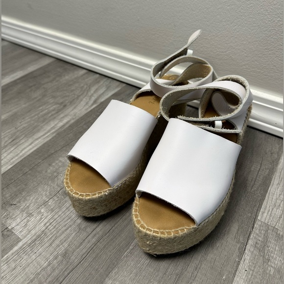 PASEART white platform shoes, size 6,5 - Picture 1 of 6